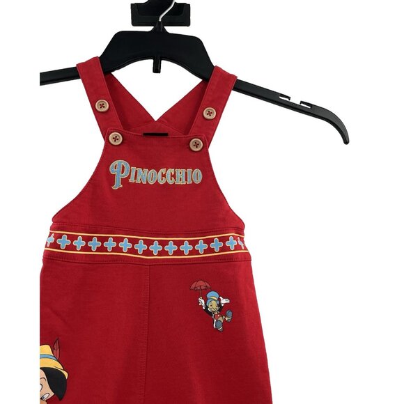 Disney Pinocchio Jiminy Cricket & Pinocchio Overall Infant One-Piece Size 9 Mo - Picture 3 of 9
